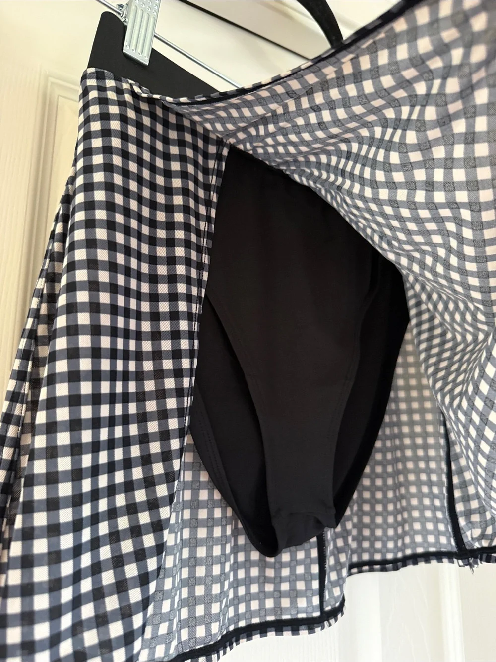 ALO gingham skirt